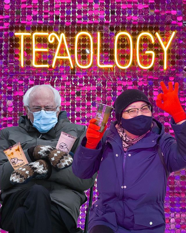 Bernie The Man has grabbed his bubble tea from TeaOlogy 🤪 Will you too?