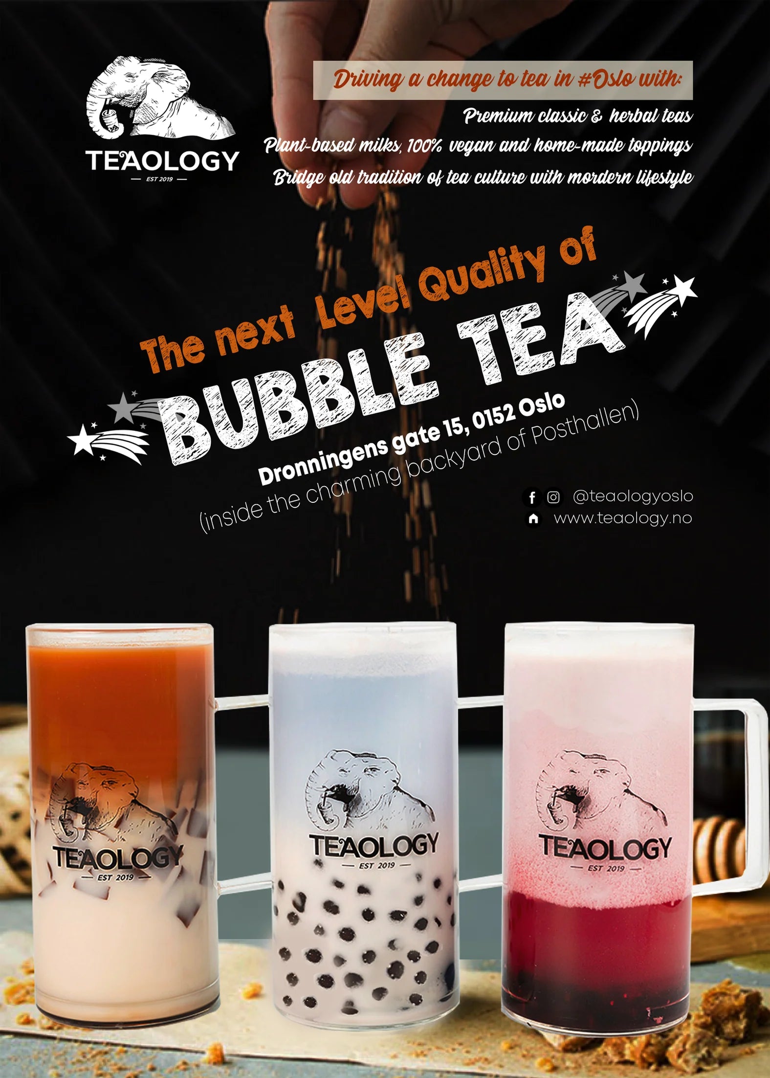 Winter break but never break from bubble tea Oslo