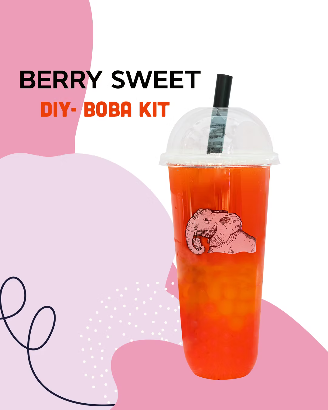 TeaOlogy - DIY Berry Sweet boba kit at home