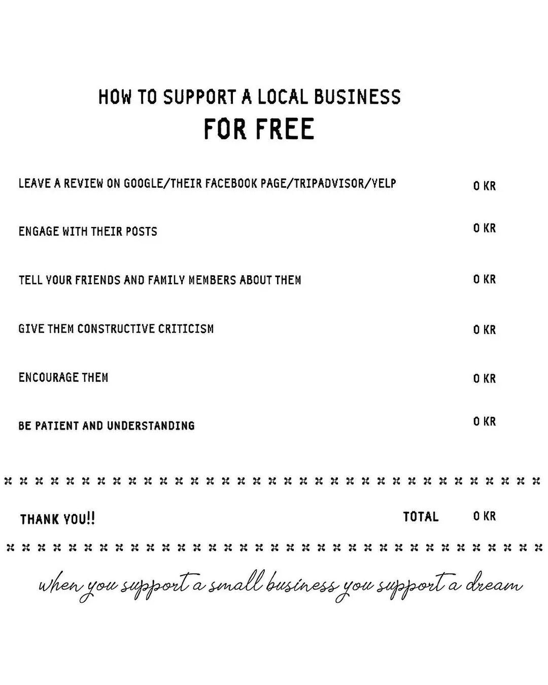 How to support a local business 💪