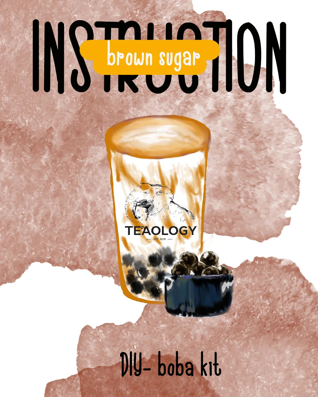 TeaOlogy DIY Boba Kit at home - Brown Sugar Boba