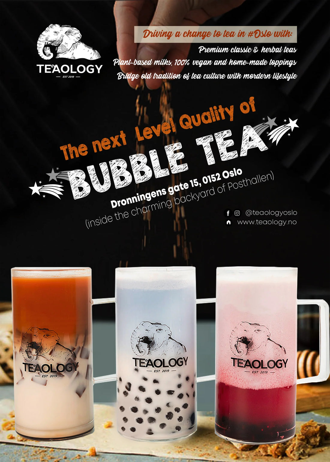 Winter break but never break from bubble tea Oslo